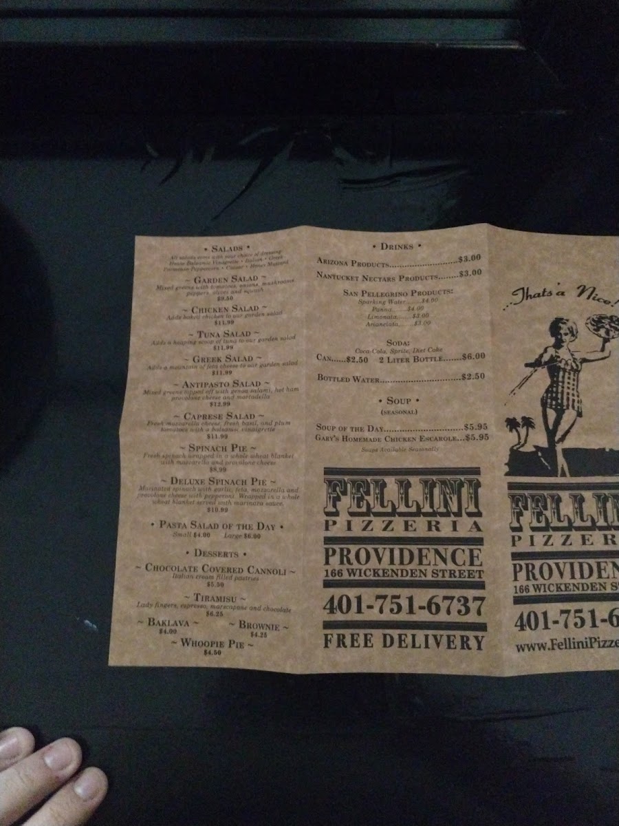 Fellini Pizzeria Menu - Image 5
